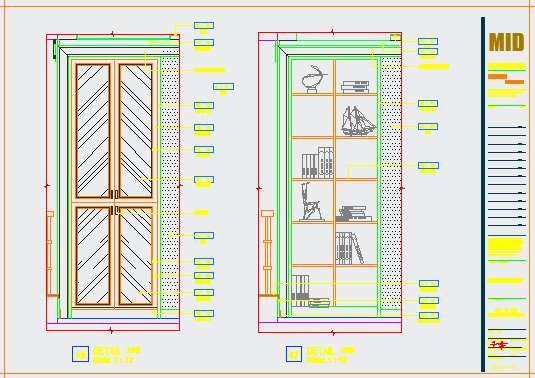 某建筑工程有限公司办公楼CAD施工图大样图