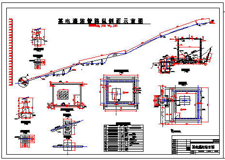 电灌站工程cad施工建筑设计图纸-图二