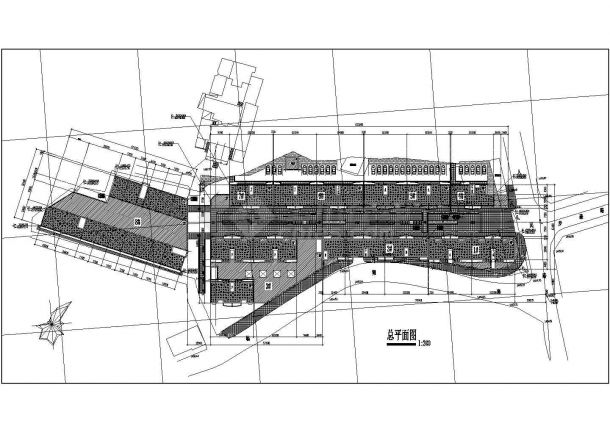 某商贸中心CAD全套设计完整建筑总规划图-图一