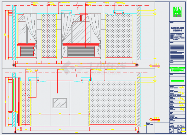 某旅游度假服务区综合楼二层CAD全套设计构造图-图一