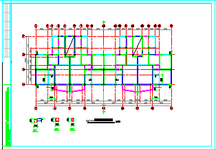 某多层花园洋房底框结构施工cad设计图纸-图一