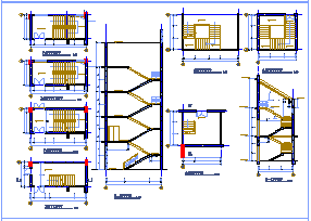 多层办公楼建筑结构设计cad施工图-图二