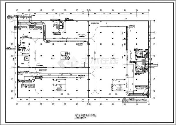 一套多层商业办公楼空调通风防排烟系统设计施工图-图二