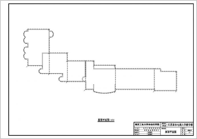 某地公立教学楼电气设计方案平面图_图1