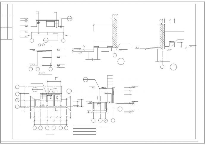 某地区小型公厕建筑结构方案设计施工CAD图纸_图1