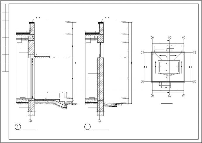 某地区公园单层公厕建筑方案设计施工CAD图纸_图1