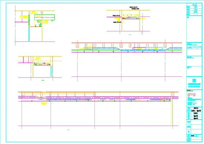 某地电施综合剖面图CAD图纸_图1