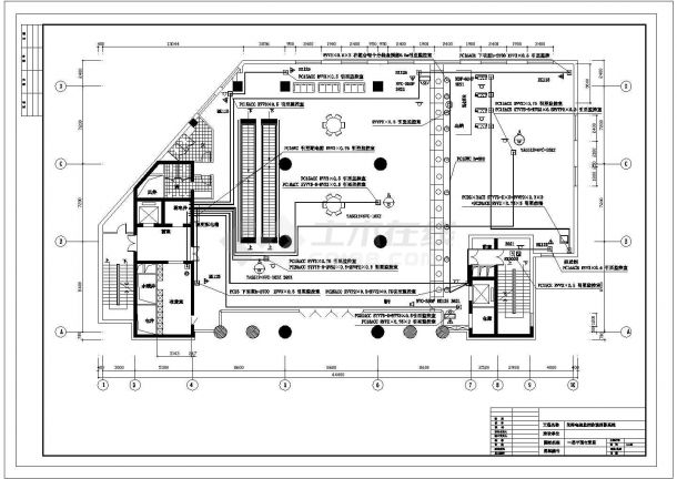 某办公楼CAD完整设计构造大样监控方案-图一