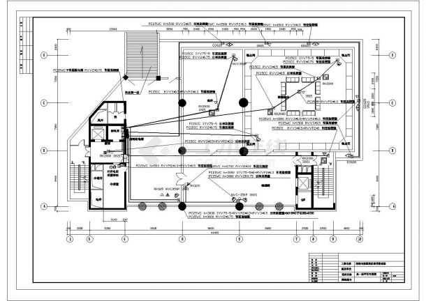 某办公楼CAD完整设计构造大样监控方案-图二