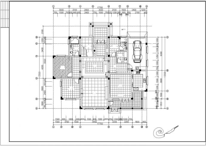 某地区整套欧式别墅建筑装修方案设计施工CAD图纸_图1