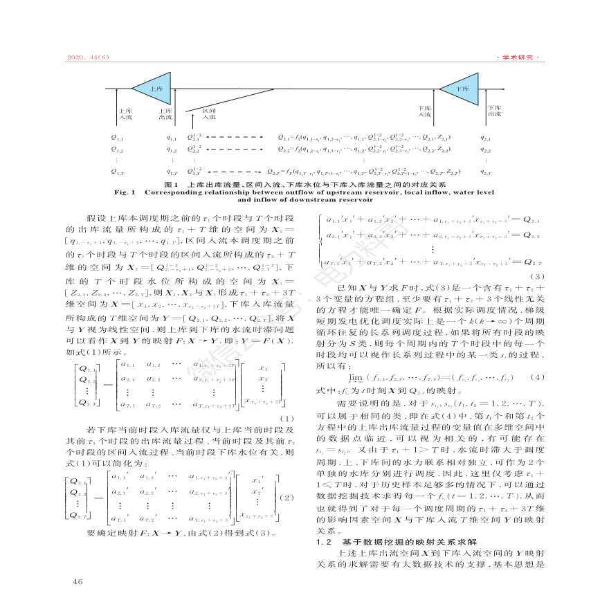 考虑水流时滞的梯级水电站水库群短期发电优化调度-图二