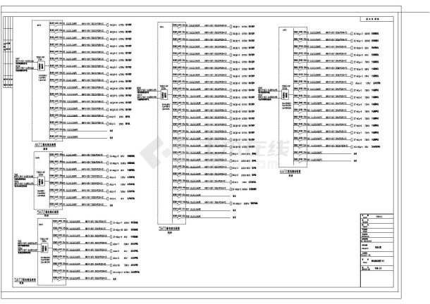 某高层商业大厦强弱电配电箱CAD电气设计系统图-图二