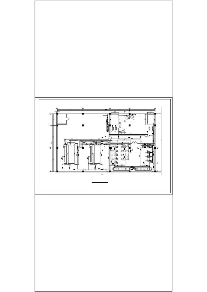 某机房系统全套平面cad暖通设计施工图纸_图1