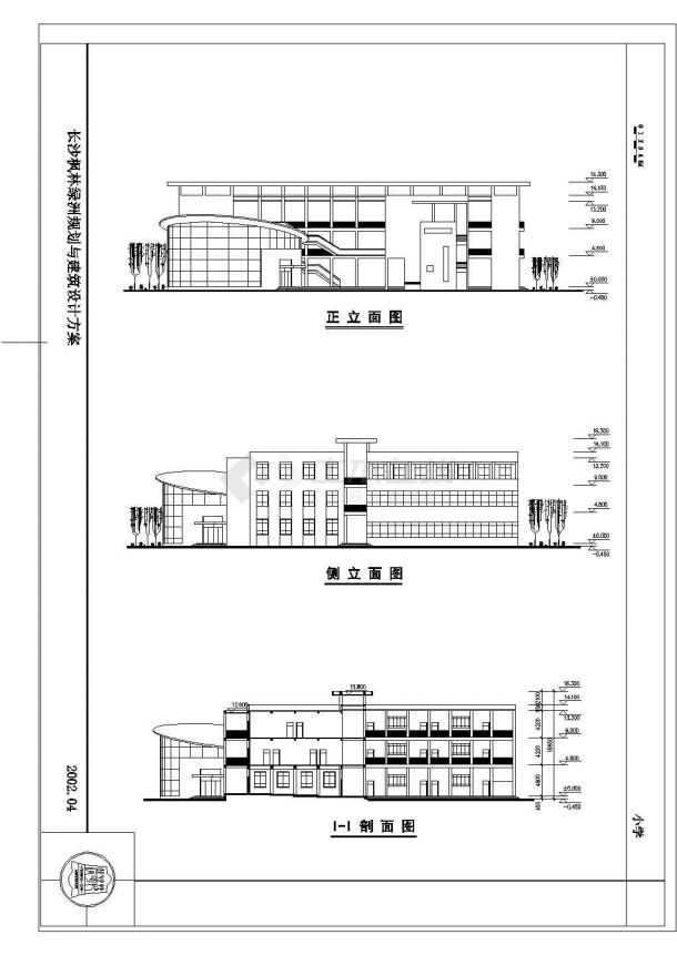 长沙某小学设计CAD全套大样建筑完整方案图-图二