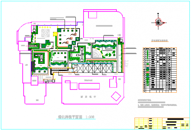 某广场花园绿化种植图CAD设计全套施工图施-图一