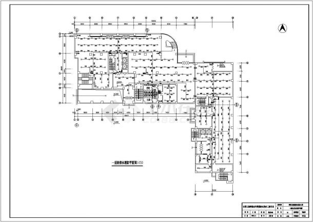 办公楼设计_[学士]吉林某二十三层办公楼全套给排水cad图纸(含计算说明)-图一