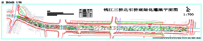 某钱江三桥灌溉CAD设计大样图纸_图1