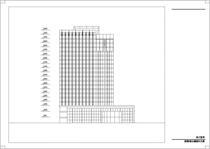 某花园综合楼设计CAD大样完整构造方案_图1
