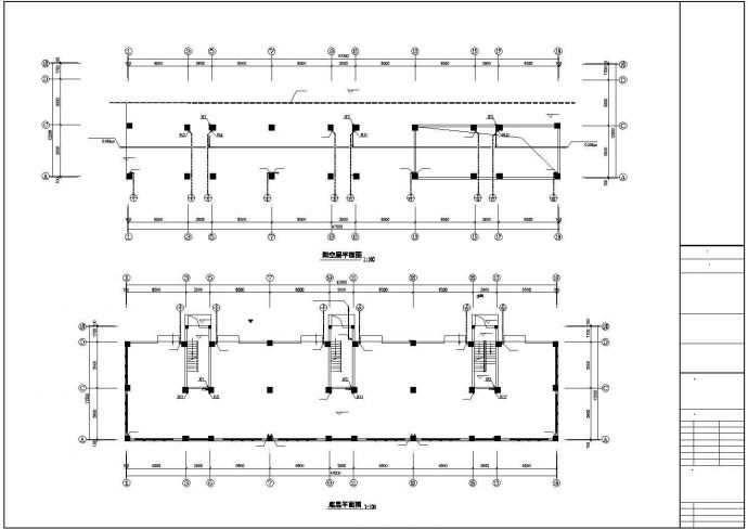 某1架空+6层(1梯2户3单元)教师公寓楼给排水设计cad全套施工图（含设计说明）_图1