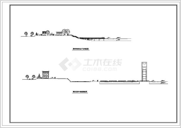 某荆河西岸园林CAD全套大样施工完整设计-图一