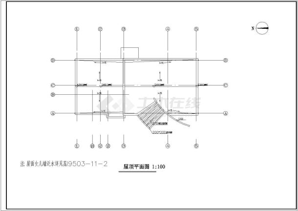 某南京国电会所CAD完整构造施工设计图纸-图一
