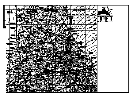 某市综合服务区控制性规划设计cad图，共五张-图二