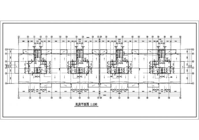 16层高层设计建筑施工平面(CAD)_图1