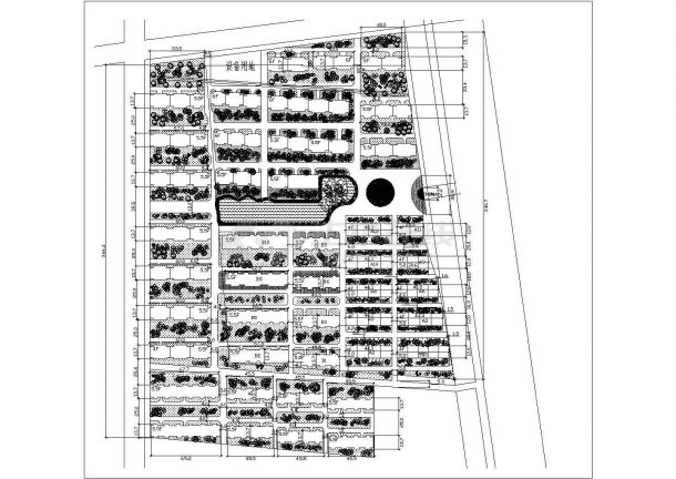 西宁市盘龙区锦瑟圣地小区平面规划设计CAD图纸-图一