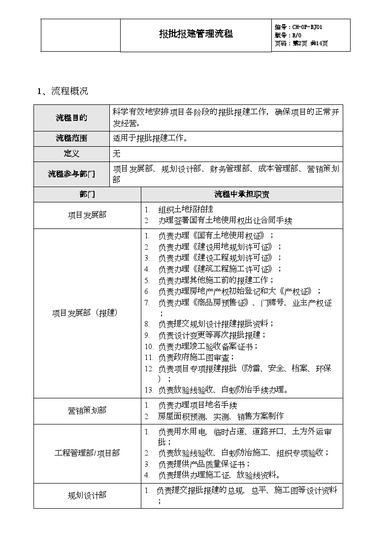 BJ01.报批报建管理流程-房地产公司管理资料.doc-图二