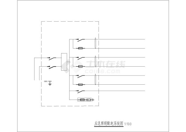 泉阳某卫生院消防电气施工图-图一