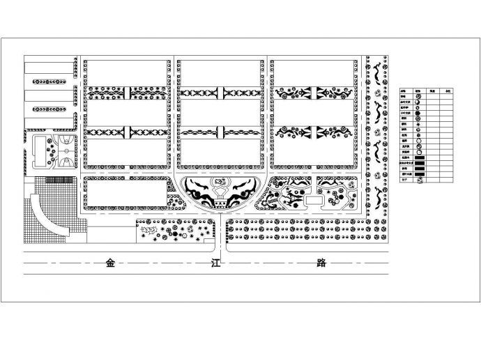 某地区家具工业园绿化工程详细方案设计施工CAD图纸_图1