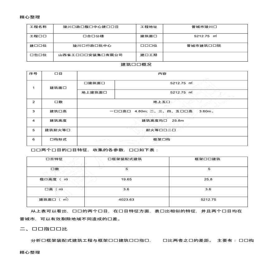 钢框架装配式与框架结构传统建设工程成本对比-图二