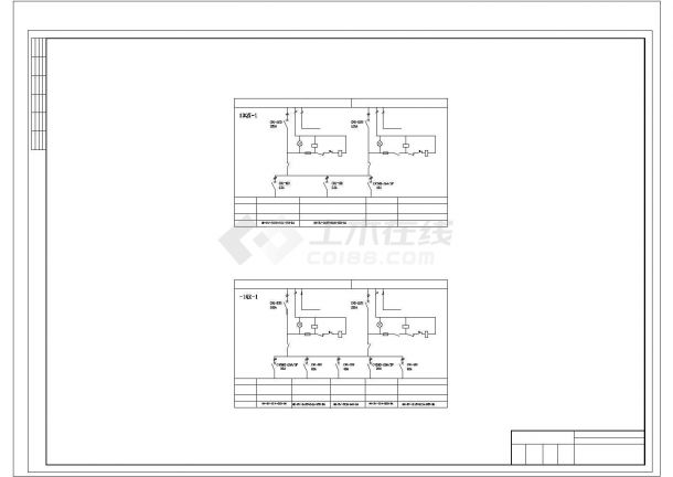 办公楼设计_十二层行政办公楼电气施工图纸.cad-图二