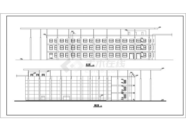 某弧形酒店CAD建筑大样施工设计图-图二