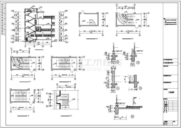 [新农村]某四层自宅别墅建筑设计CAD施工图纸-图一