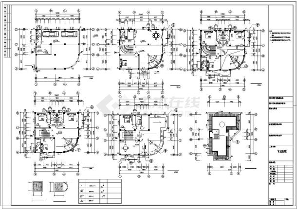 [新农村]某四层自宅别墅建筑设计CAD施工图纸-图二