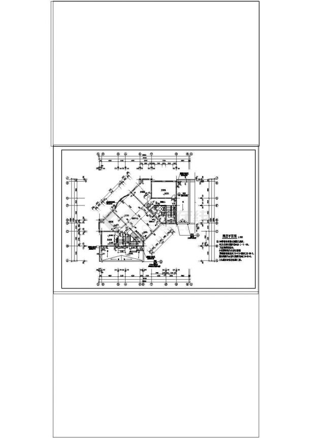 [张家口]某四层防疫站建筑设计CAD施工图纸-图一