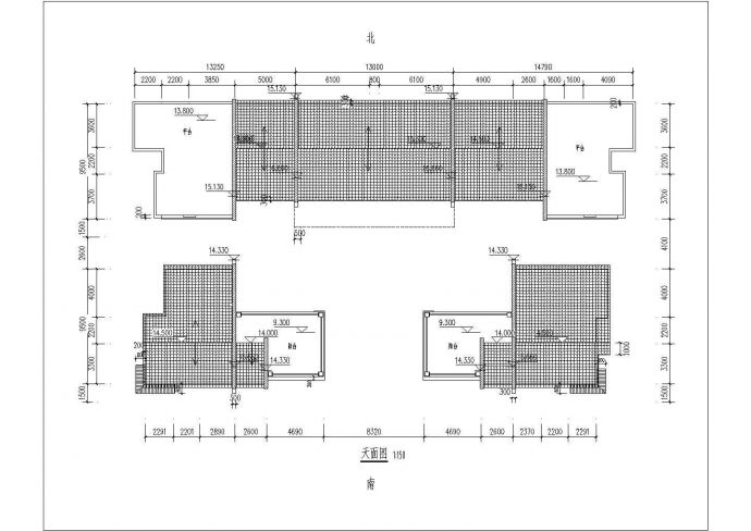 [福建]中式风格四合院建筑方案施工图（含效果图）_图1