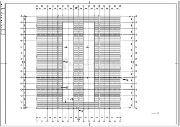 2层6953平米钢结构厨柜厂车间建筑施工图【平立剖 窗大样 卫生间大样 说明】CAD设计施工图纸-图一