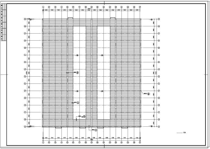 2层6953平米钢结构厨柜厂车间建筑施工图【平立剖 窗大样 卫生间大样 说明】CAD设计施工图纸_图1