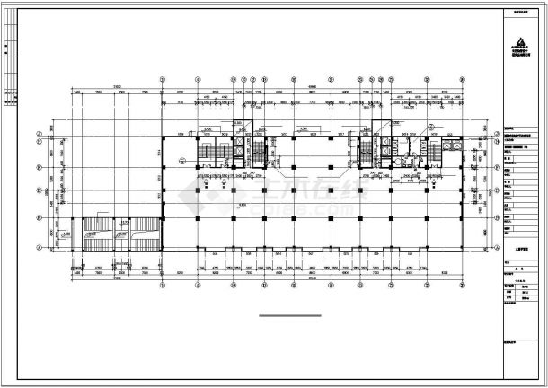 [湖南]高层框架剪力墙结构商住楼cad建筑施工图-图一