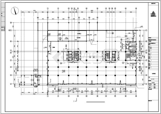 [湖南]高层框架剪力墙结构商住楼cad建筑施工图-图二