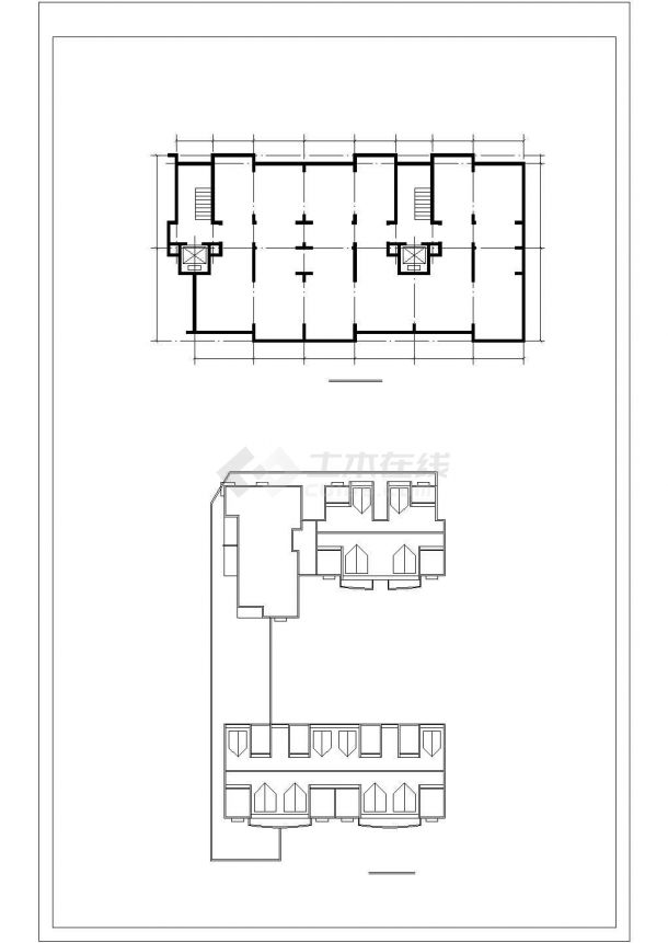 衡阳某小区10层框架结构住宅楼建筑设计CAD图纸（首层车库/含地下室）-图一