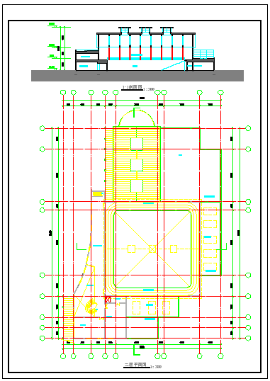 吉林省博士后公寓详细CAD建筑施工图纸_图1
