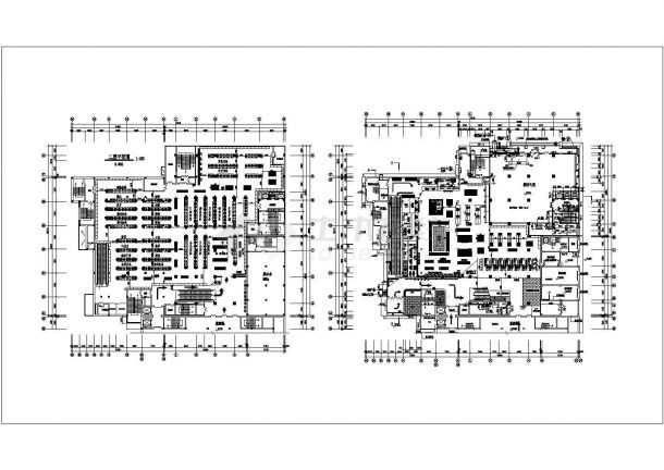 某大型连锁超市CAD全套建筑施工完整平面图-图一