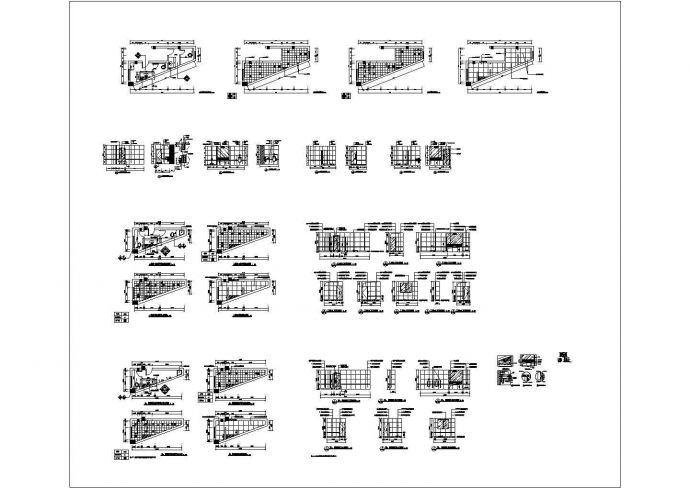 某烟厂行政楼卫生间CAD框架结构设计完整大样施工图_图1