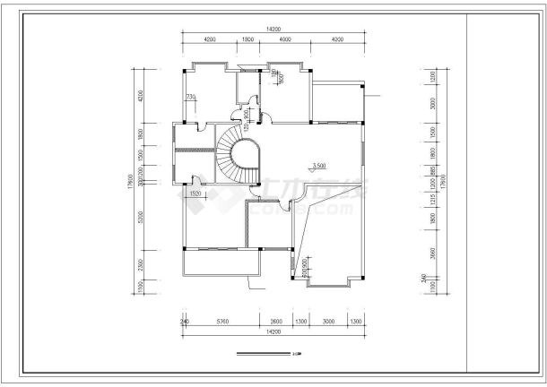 东莞花园别墅中式装修施工平面布置cad图，共五十四张-图一