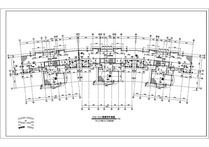 某多层住宅小区CAD大样设计建筑施工完整总图平面_图1