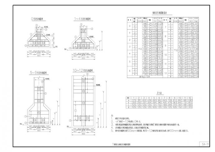 梁预应力钢束定位钢筋布置CAD图_图1
