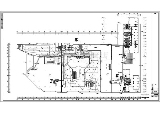 某高层商业大厦强弱电消防CAD电气设计平面图-图二
